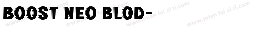 Boost Neo Blod字体转换